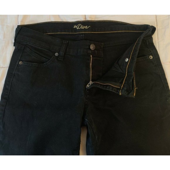 Old Navy Women's the Diva Black Denim Jeans / Regular (size 6) - Picture 3 of 7